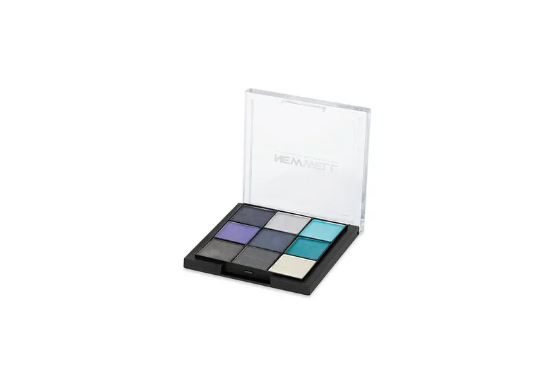 Newwell Lidschatten-Palette Palette - 9 Strahlende Farben Für Unendliche Make-Up Kreationen, 9 Farben, Blau, – Produktbild 1 von 4