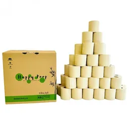 BPlanet BPlanet Bambus-Toilettenpapier "Happy Poop" (48 Rollen, unverpackt) – Produktbild 1 von 1