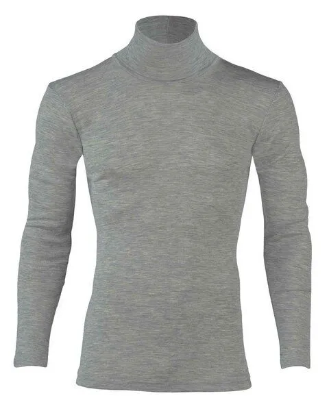 Engel Engel Natur Herren Rolli Langarm Schurwolle Seide, Schwarz, – Produktbild 3 von 3