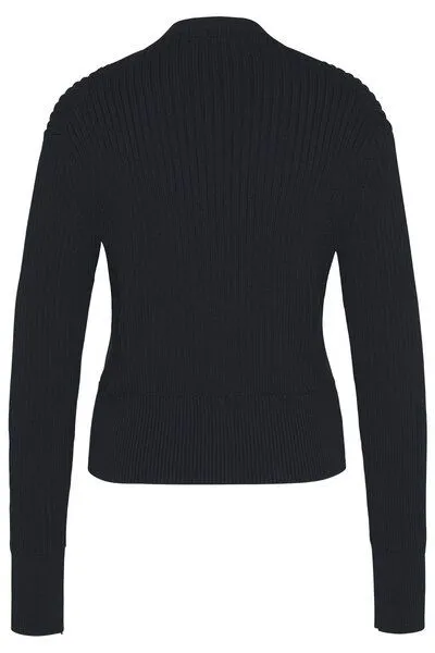 Wunderwerk Wunderwerk Rib cardigan cropped, 695 - old navy (blau), – Produktbild 4 von 4