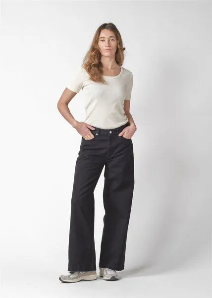 Klitmøller Klitmøller Jeanshose Wide Leg Modell: Amelia, Black wash (schwarz), – Produktbild 2 von 4