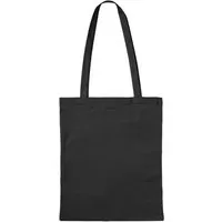 Memo Baumwoll-Tragetaschen,schwarz 38x42 cm mit zwei langen Henkeln – Produktbild 1 von 1