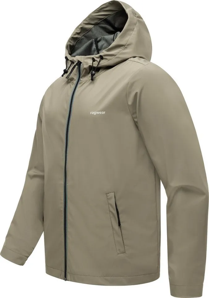 ragwear ragwear Softshelljacke Shellwie Bonded wasserdichte Herren Übergangsjacke mit Kapuze, Grün, – Produktbild 3 von 5