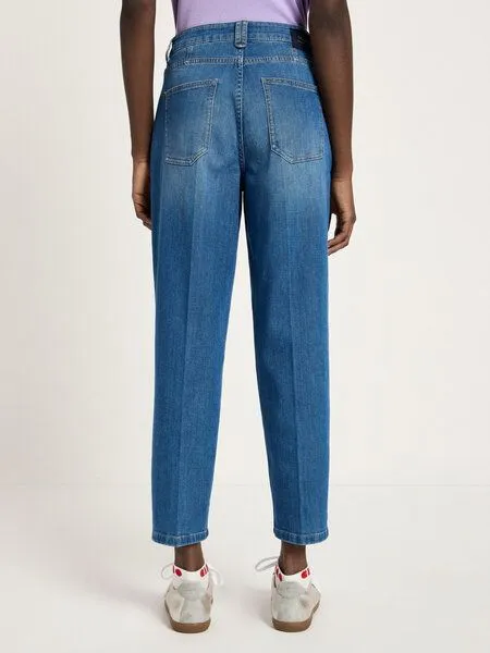 LANIUS LANIUS Tapered Jeans (GOTS) aus Bio-Baumwolle, Mid blue denim, – Produktbild 6 von 6