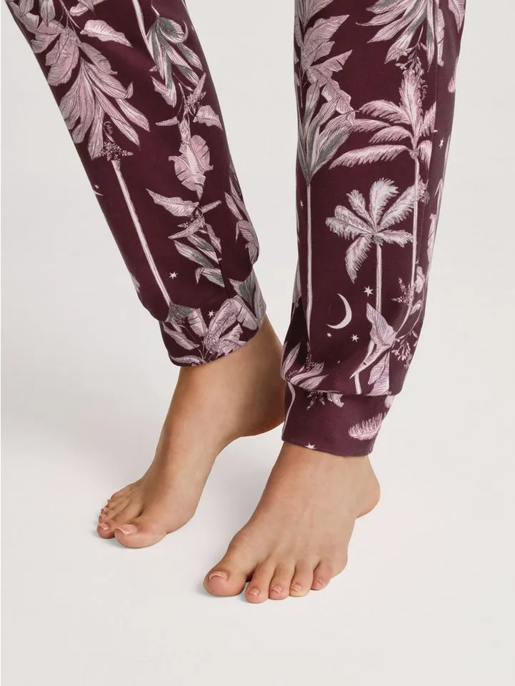 CALIDA CALIDA Pyjamahose Favourites Ground Damen (1-tlg) weiche Interlock-Qualität mit Seitentaschen, Rot, – Produktbild 5 von 5
