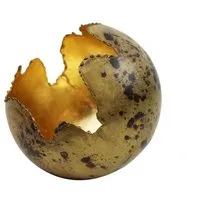 Mitienda Shop Mitienda Shop Windlicht aus Metall Fireball gold/ bronze – Produktbild 1 von 1