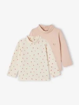 Vertbaudet 2er-Pack Baby Langarm-Rollkragenshirts BASIC – Produktbild 1 von 1