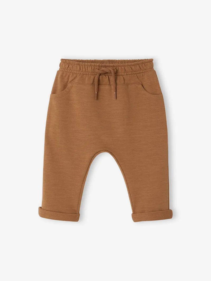 Vertbaudet Sweathose für Jungen Baby BASIC, Taupe, – Produktbild 1 von 2