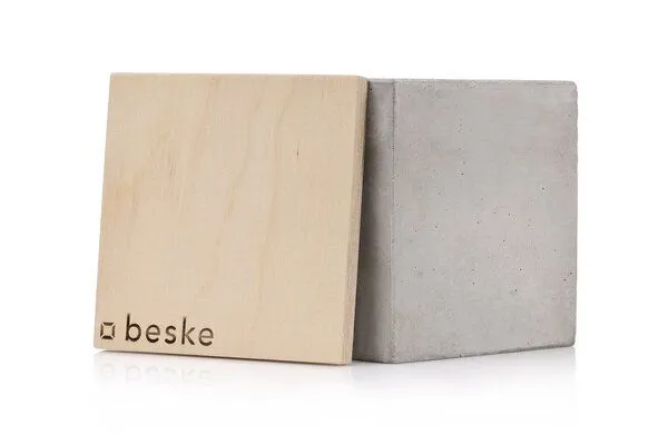 beske Betonfeuer® Beske-Manufaktur ´Kea´ 13x13x13 Dauerdocht Kerzenwachsrecycling – Produktbild 4 von 4