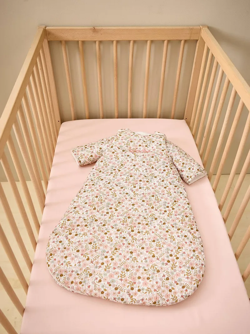 Vertbaudet Baby Winterschlafsack FLORA mit abnehmbaren Ärmeln TOG 3 personalisierbar, Weiß bedruckt, – Produktbild 4 von 4
