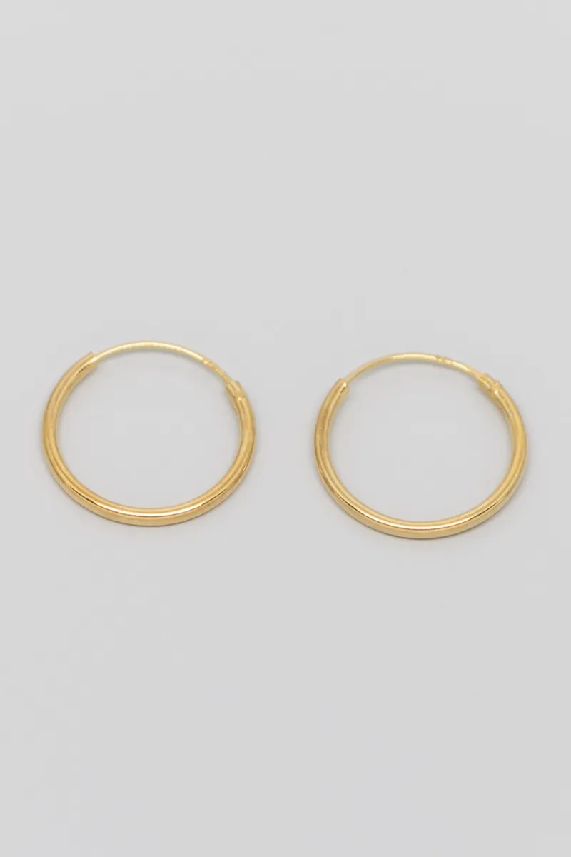 fejn fejn Damen vegan Hoop Einfach, Gold, – Produktbild 2 von 2