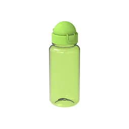 elasto elasto Trinkflasche Junior, 400 ml, RENEW, transparent-lime/lime, Grün / transparent, – Produktbild 1 von 1