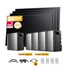 EcoFlow EcoFlow Stream Ultra X, All-in-One Speicher für Balkonkraftwerke, mit 4 x 480Wp Sunpro BC Bifazial Full Black Solarmodul, by Powerness - Stream Ultra X + 4 x Stream AC Pro | 11520Wh / 4 x Smart Plug / Selbstabholung – Produktbild 1 von 1