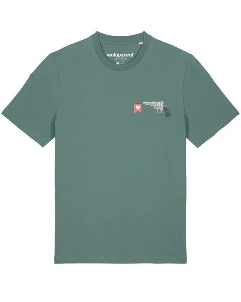 watapparel watapparel T-Shirt Unisex Make love not war, Green bay, – Produktbild 1 von 3