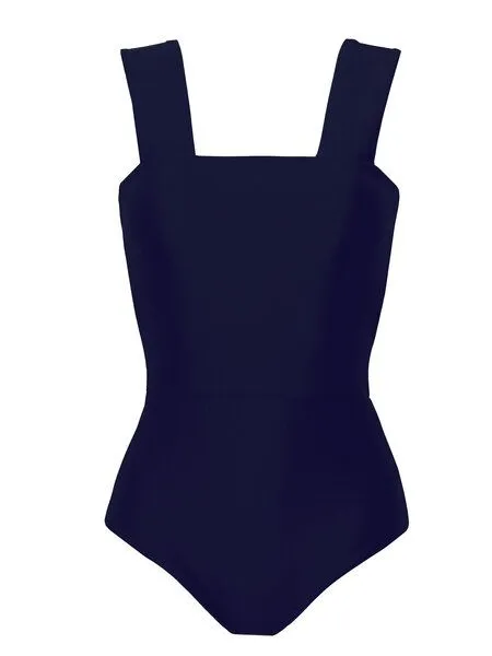 RENDL RENDL Swimsuit No.6 - minimalistischer Badeanzug mit breiten Trägern für alle Größen, Blau, – Produktbild 3 von 4