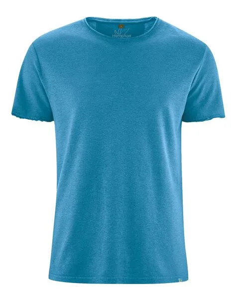 HempAge HempAge Herren T-Shirt Hanf/Biobaumwolle, Atlantic(blau), – Produktbild 2 von 3
