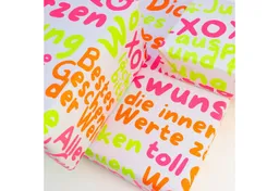Bow & Hummingbird Bow & Hummingbird Geschenkpapier "Mit Liebe verpackt" aus Recyclingpapier – Produktbild 1 von 1