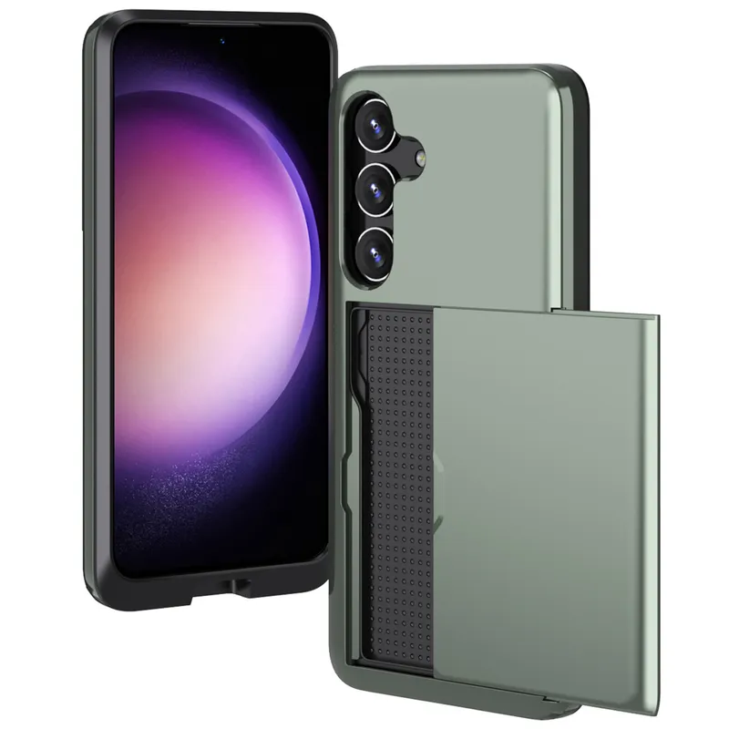 imoshion imoshion Backcover mit Kartenfach für das Samsung Galaxy S24, Dunkelgrün, – Produktbild 1 von 1