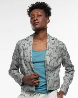 Alma & Lovis Alma & Lovis Kurzer Print-Blazer aus reinem Leinen | Calla Blazer – Produktbild 1 von 1