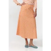 SUITE13LAB SUITE13LAB Damen vegan Rock Belen Check Orange, Orange, – Produktbild 1 von 1