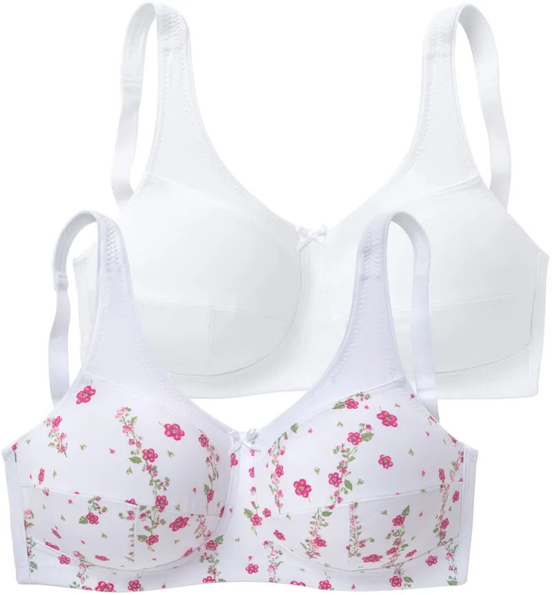 petite fleur by Lascana Entlastungs-BH, Bedruckt+weiß, – Produktbild 2 von 3