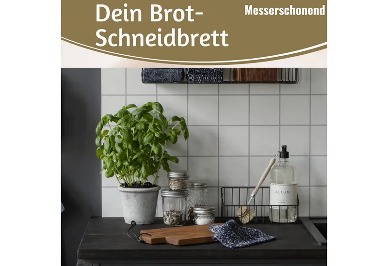 LS-LebenStil Schneidebrett Holz Griffbrett Servierbrett 29cm Akazie Rechteckig Frühstücksbrett, Holz, (Servierbrett Brotschneidebrett Vesperbrett, 1-St., Käsebrett Hackbrett Holzbrett), Wurstbrett Chopping Board Fleisch Steak Küche groß, Braun, – Produktbild 5 von 5