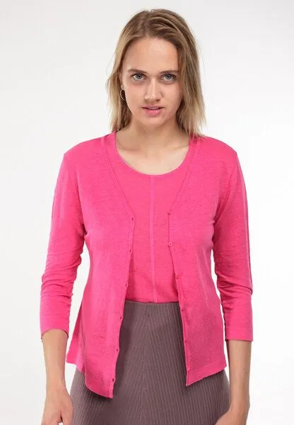 Alma & Lovis Alma & Lovis Kurzjacke aus Leinen | Linen Jacket, Pink, – Produktbild 1 von 3