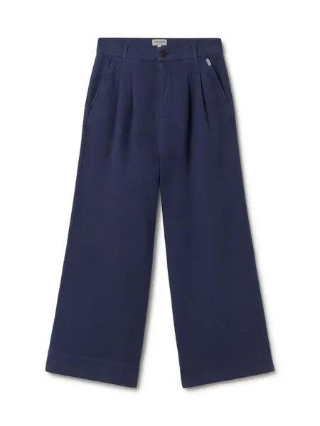 TWOTHIRDS TWOTHIRDS Flanellhose Sandhamn, Naval blue, – Produktbild 1 von 3