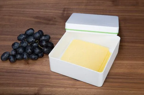 ajaa ajaa Quadratische Aufbewahrungsbox 0,6 l, Mandarin, – Produktbild 4 von 4