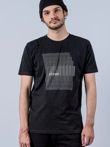 FANTASTIC REALITY STUDIOS Fantastic Reality Studios White Fog T-shirt – Bio-Baumwolle, Unisex, Schwarz, – Produktbild 2 von 4