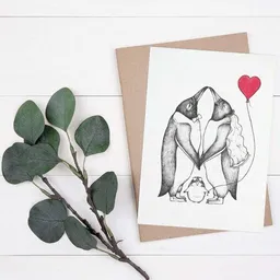 LIGARTI Postkarten 5er-Set »Liebe« von LIGARTI | aus Bambuspapier | nachhaltige Geburtstagskarten | Grußkarten – Produktbild 1 von 1