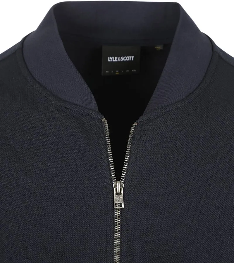 Lyle and Scott Lyle & Scott Cardigan Bomber Dark Navy - Größe L, Dunkelblau, – Produktbild 5 von 5