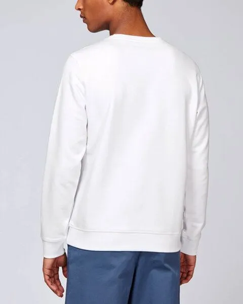 Human Family Human Family Bio Unisex Rundhals-Sweatshirt - "Araise - Acryl Stripes", Weiss, – Produktbild 4 von 4