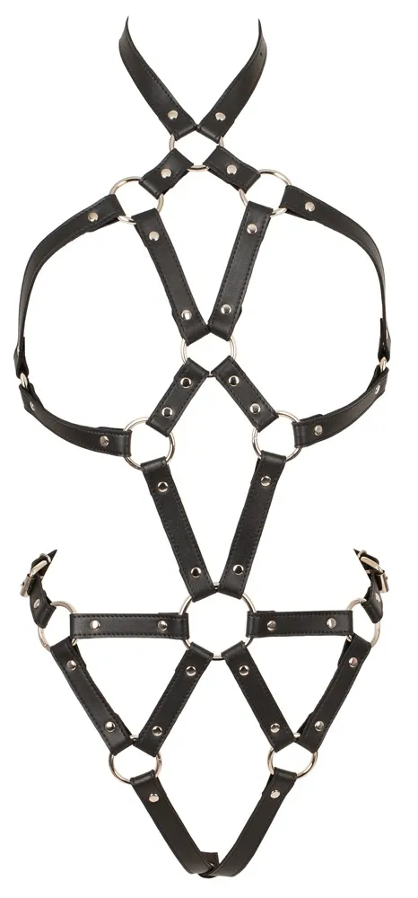 Bad Kitty Harness-Body, mehrfach verstellbar, Schwarz, – Produktbild 2 von 5