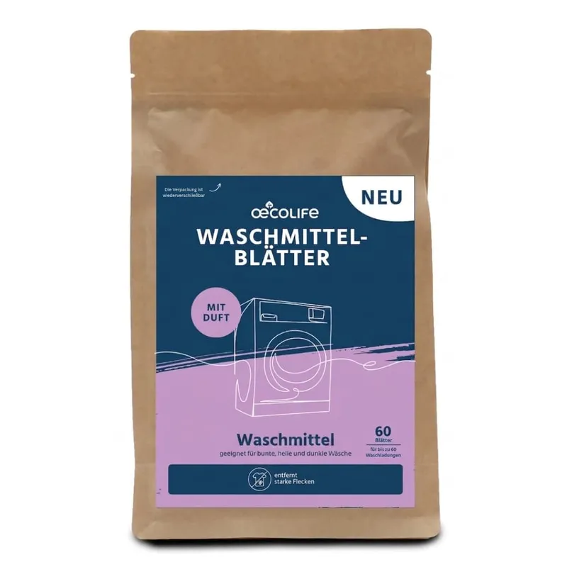 oecolife Waschmittel Blätter – Produktbild 1 von 1