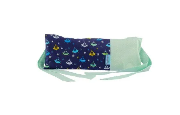 NoWaste Wrapping NoWaste Wrapping Zirbenkissen Baby Kopfkissen Schlafkissen 12 x 32 cm, Blau ufo, – Produktbild 1 von 1