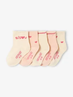 Vertbaudet 5er-Pack Socken HERZEN – Produktbild 1 von 1