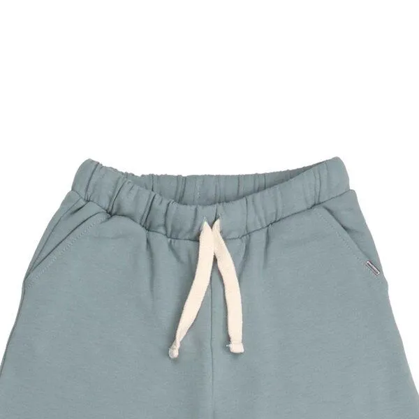Walkiddy Kinder Culotte Hose GOTS-zertifiziert aus Bio-Baumwolle, hellgrün, weites Bein mit elastischem Bund & Kordelzug – Walkiddy Wide Leg Pants, Grün, – Produktbild 2 von 3