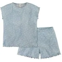 hessnatur hessnatur Pointelle Pyjama PURE COTTON aus reiner Bio-Baumwolle – Produktbild 1 von 1