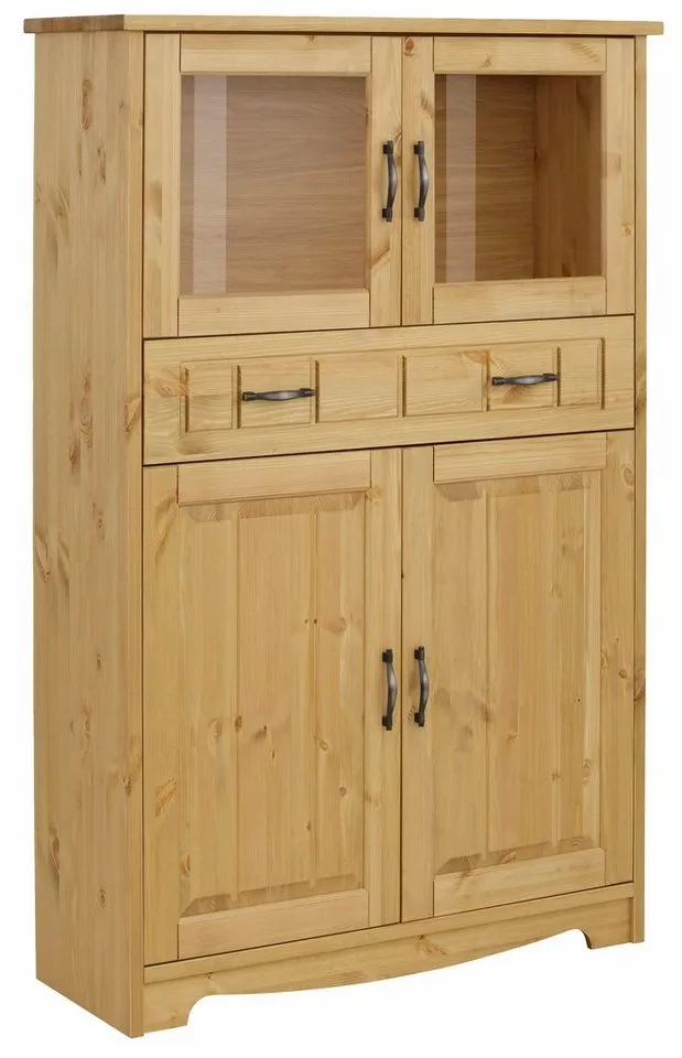 OTTO home Highboard Trinidad, Vitrine, Breite 102 cm, Beige, – Produktbild 3 von 4