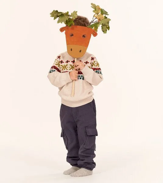 Sense Organics & friends in cooperation with GARY MASH Sense Organics & friends in cooperation with GARY MASH Gefütterte Kinder Cargohose aus aus Biobaumwolle, Dunkelblau, – Produktbild 3 von 3