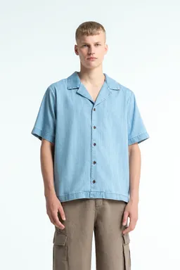 Kings Of Indigo Kings of Indigo Herren vegan Hemd Arkin Alabama Super Hellblau – Produktbild 1 von 1