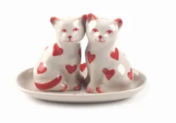 El Puente El Puente Salz- und Pfefferstreuer "Katzen", 3er-Set | Fair Trade & Handmade aus Thailand – Produktbild 1 von 1