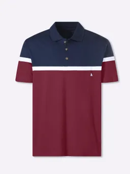 Catamaran Kurzarmshirt marine-dunkelrot – Produktbild 1 von 1