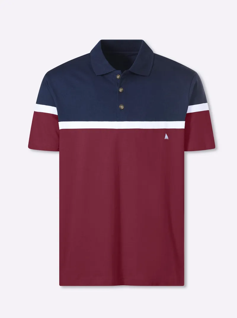 Catamaran Kurzarmshirt marine-dunkelrot, Marine-dunkelrot, – Produktbild 1 von 2