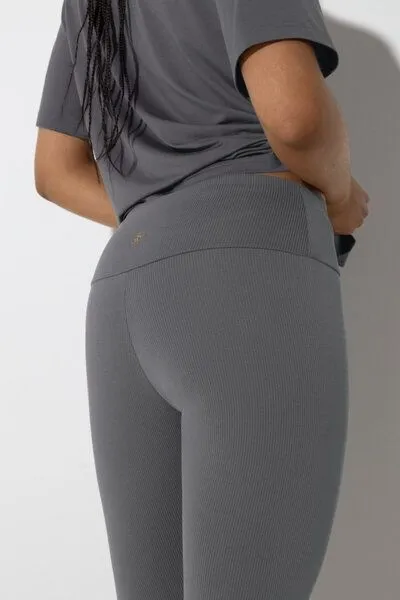 Soulwear Soulwear Leggings knöchellang Embraced, Serious grey, – Produktbild 3 von 4