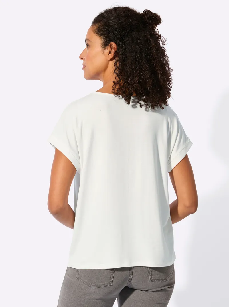 Witt Rundhalsshirt ecru, Ecru, – Produktbild 1 von 2