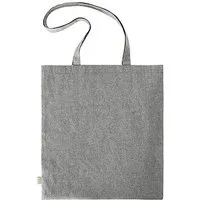 Halfar Halfar Einkaufstasche aus recycelter Baumwolle 38 x 42 cm Shopper zwei lange Henkel, Hellgrau, – Produktbild 1 von 1