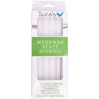Dora's Dora's Borosilikatglas Trinkhalme mit Reinigungsbürste – Produktbild 1 von 1