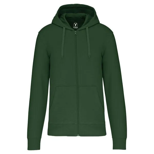 YTWOO YTWOO Nachhaltiges Basic Kapuzensweatshirt für Herren aus Nachhaltigen Materlialien, Waldgrün, – Produktbild 1 von 3